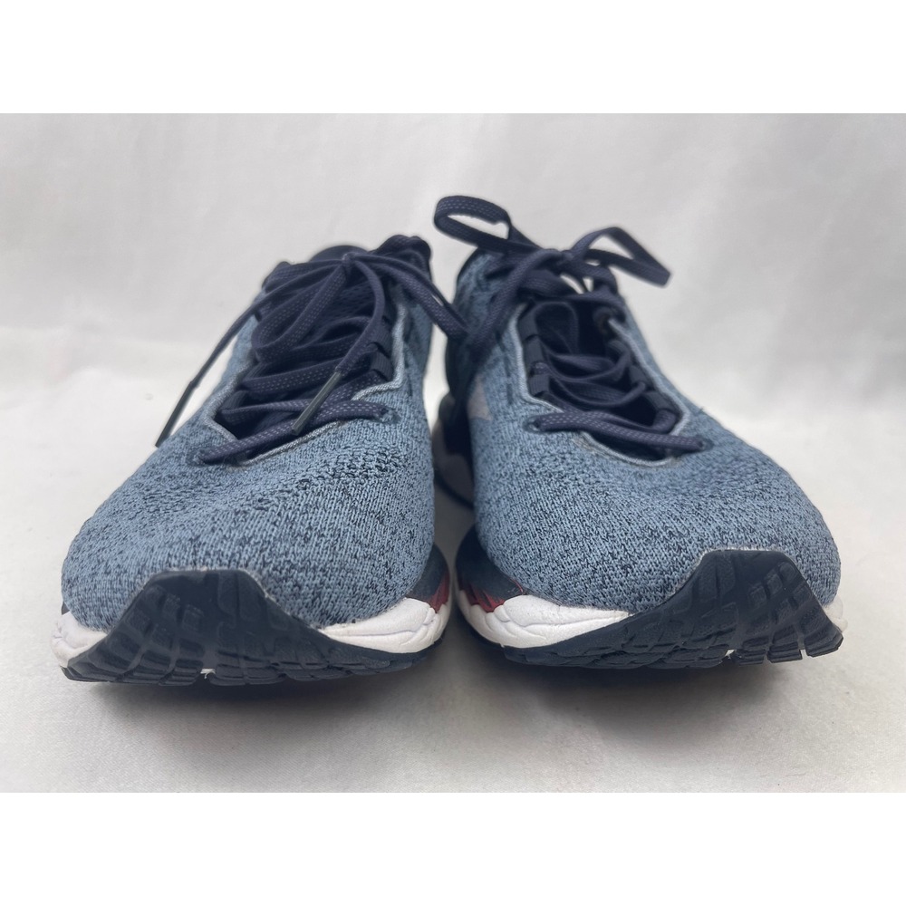 Mizuno Wave Sky WAVEKNIT 3 Women 10 Blue Excellent Running Shoes J1GD195709 - Picture 3 of 12